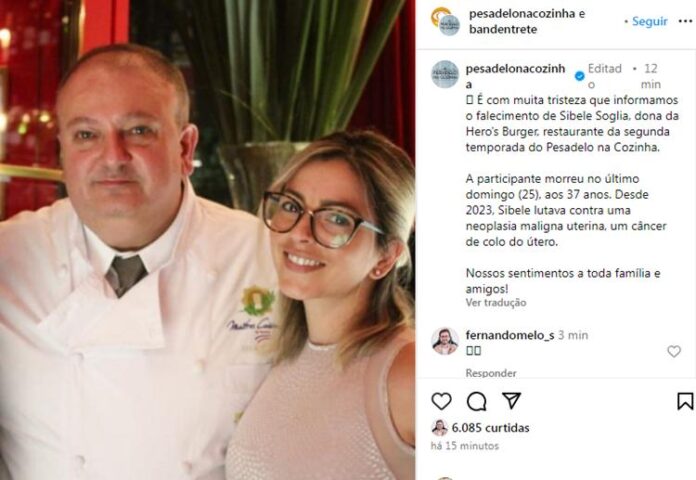 Morre Ex Participante De Reality De Gastronomia Rea Vip