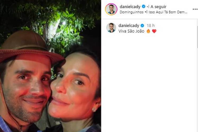 Ivete Sangalo celebra 16 anos de união Daniel Cady e se declara