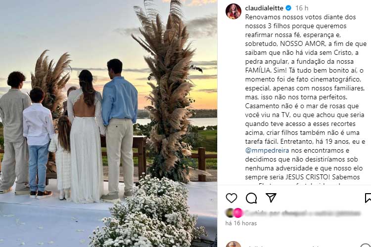 Claudia Leitte Renova Votos De Casamento O Marido E Divulga Fotos