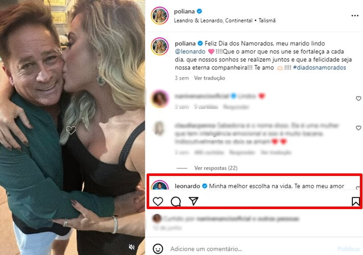 Leonardo quebra o silêncio e revela decisão sobre casamento Poliana