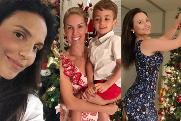 Ivete Sangalo - Ana Hickmann com o filho - Larissa Manoela/Instagram