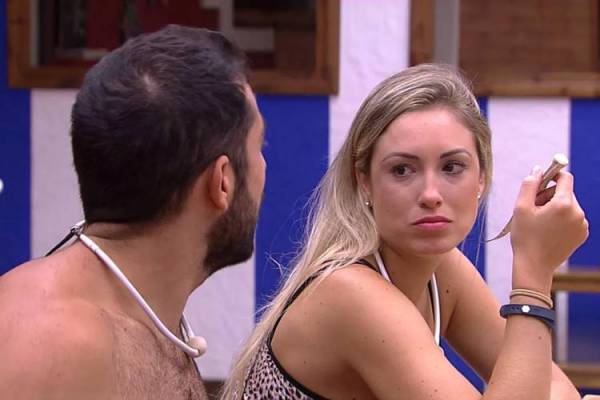 BBB18 - Kaysar e Jéssica (Reprodução/TV Globo)