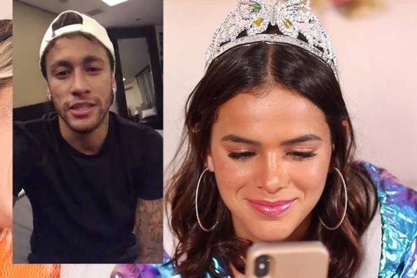 Neymar e Bruna Marquezine/Youtube