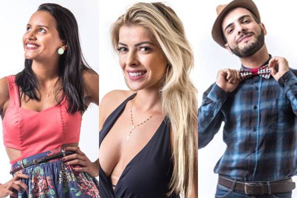 BBB18 - Gleici - Jaqueline - Mahmoud (Globo/Paulo Belote)