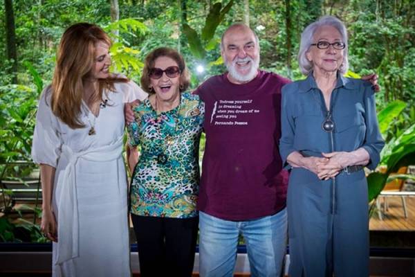 Poliana Abritta reúne Laura Cardoso, Lima Duarte e Fernanda Montenegro (Globo/ Raquel Cunha)