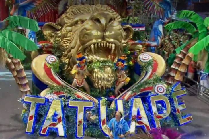 Tatuapé - campeã do carnaval de SP (Reprodução/TV Globo)