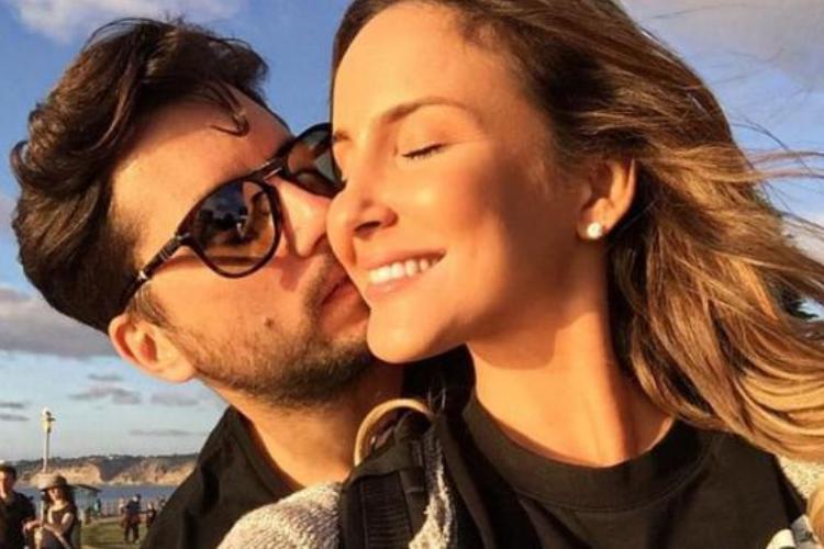 Claudia Leiite e o marido