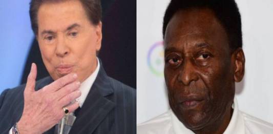 Silvio Santos e Pelé - Montagem/Área VIP