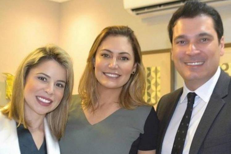 Priscilla Campelo, Michelle Bolsonaro e Regis Ramos - Reprodução/Instagram