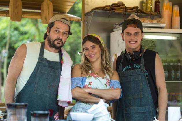 O Sétimo Guardião - Nicolau - Afrodite - Bebeto (Globo/Estevam Avellar)