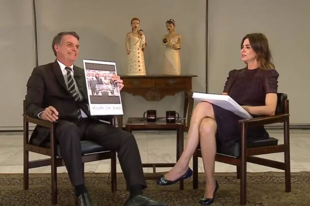 Luciana Gimenez e Jair Bolsonaro/Reprodução RedeTV