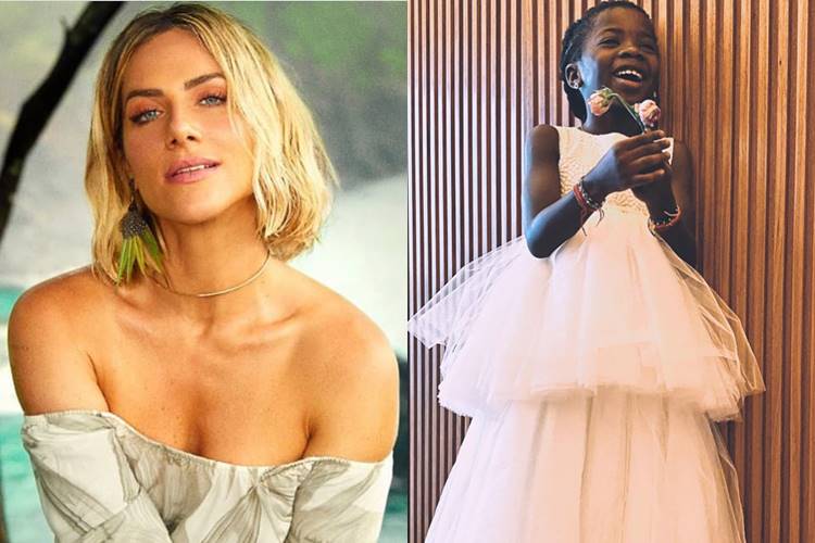 Giovanna Ewbank mostra Titi vestida de daminha de honra