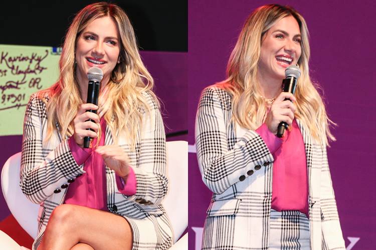 Giovanna Ewbank participa de evento em São Paulo e anuncia novo projeto