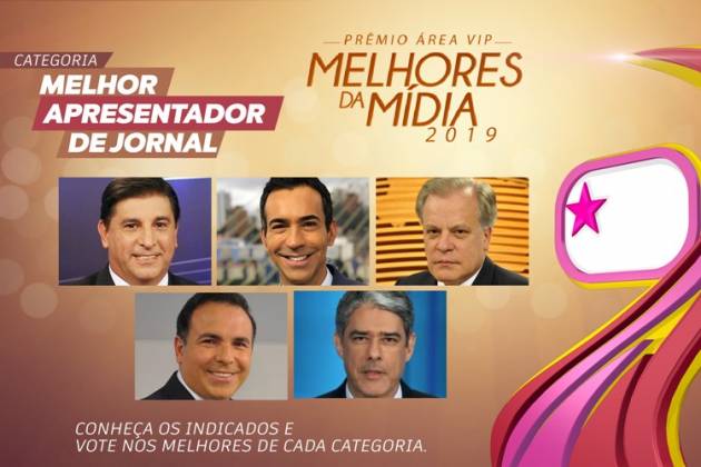 Prêmio Área VIP - Categoria Apresentador de Jornal de 2019