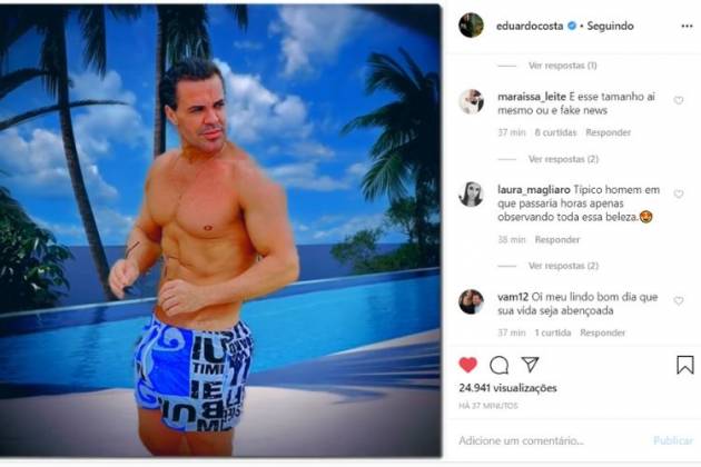 Sertanejo Eduardo Costa Publica Foto De Bermuda E Volume Chama A