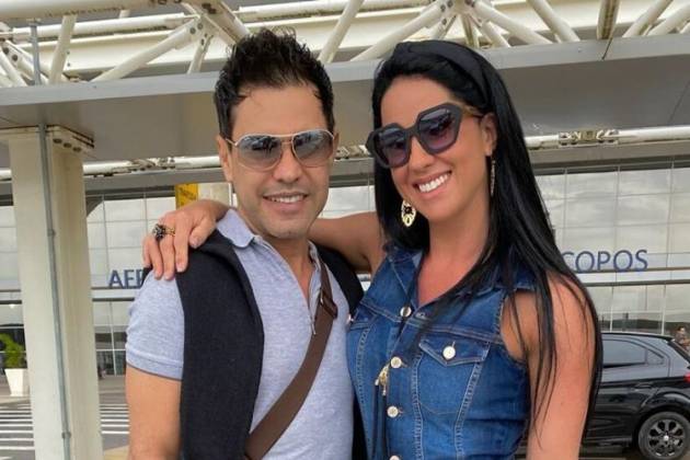 Graciele Lacerda e o cantor sertanejo Zezé di Camargo, seu noivo - Reprodução: Instagram