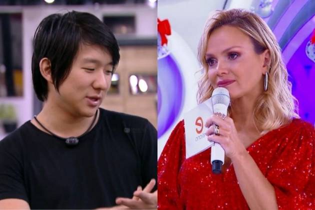 Pyong Lee e Eliana, a quem já hipnotizou - Reprodução: Globoplay e Instagram (Montagem: Área VIP)