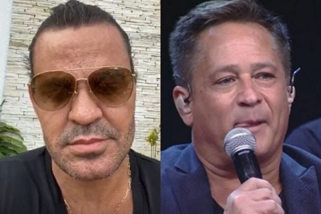 O cantor sertanejo Eduardo Costa e Leonardo - Reprodução: Instagram (Montagem: Área VIP)