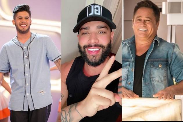 Zé Felipe Gusttavo Lima e Leonardo reprodução Instagram