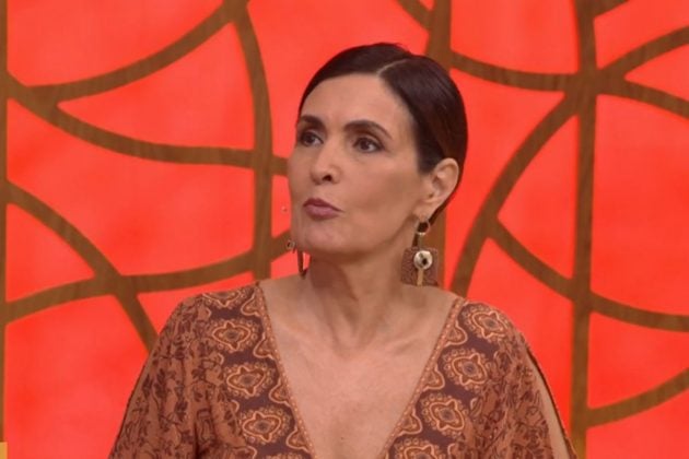 A apresentadora Fátima Bernardes, durante o 'Encontro' desta terça-feira onde falou sobre o golpe - Reprodução: Instagram