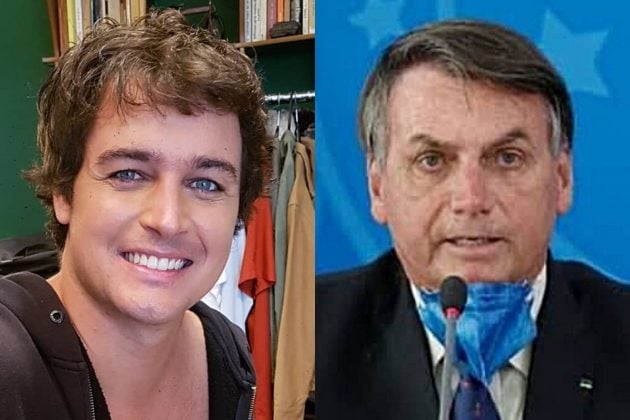 O cantor Felipe Dylon e o presidente da República Jair Bolsonaro - Reprodução: Instagram