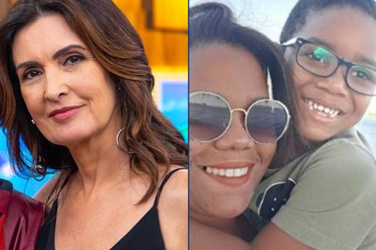 Fátima Bernardes se emociona ao entrevistar mãe de Miguel