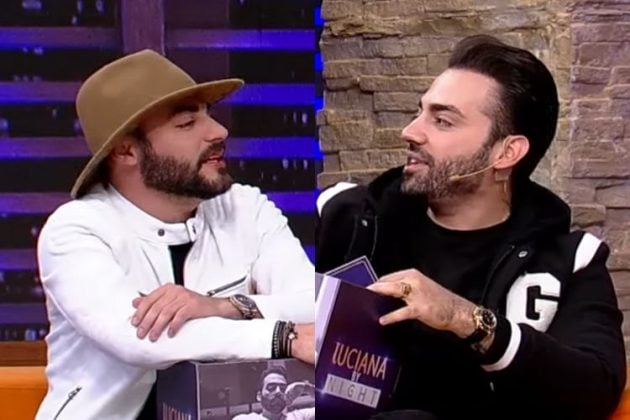 O cantor sertanejo Benuto e o parceiro Guilherme - Reprodução: RedeTV! (Montagem: Área VIP)