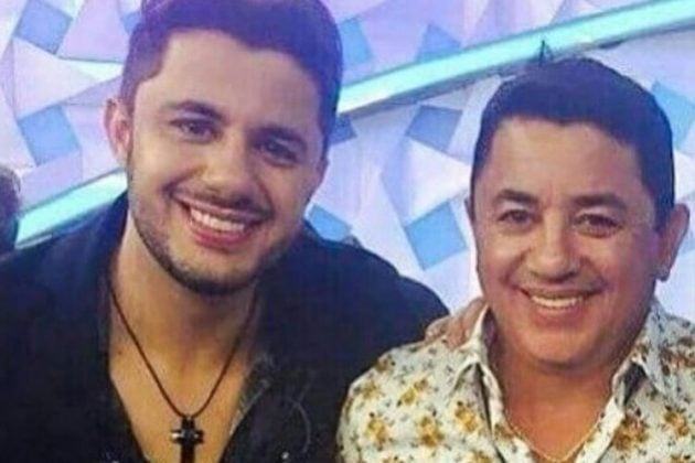 O cantor sertanejo Cristiano Araújo e o pai, João Reis - Reprodução: Instagram