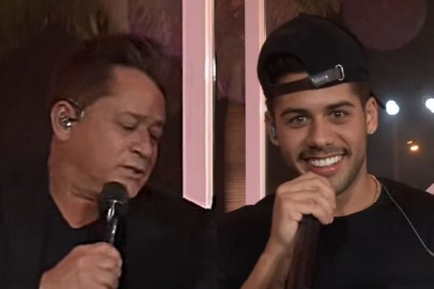 O cantor sertanejo Zé Felipe e o pai Leonardo - Reprodução: Instagram (Montagem: Área VIP)