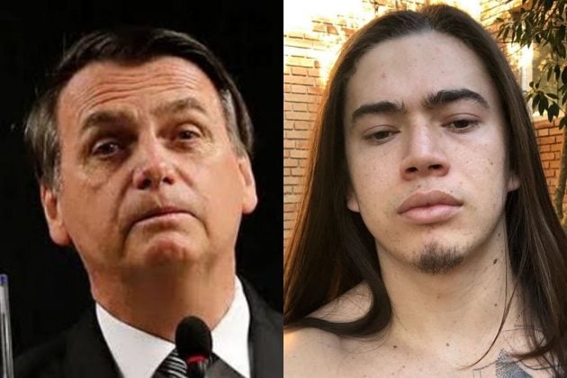 O humorista Whindersson Nunes e o presidente da República Jair Bolsonaro - Reprodução: Instagram (Montagem: Área VIP)