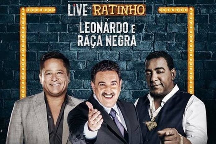 Live do Ratinho com Leonardo e Raça Negra/Instagram