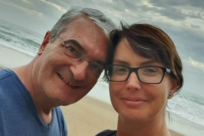 Alessandra Scatena e o marido falecido - Reprodução: Instagram