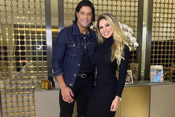 Jogador Hulk Paraíba e noiva Camila Ângelo foto reprodução Instagram