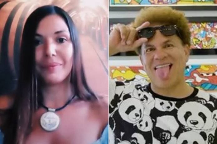 Madeleine Sánchez e Romero Britto (Youtube/Instagram)