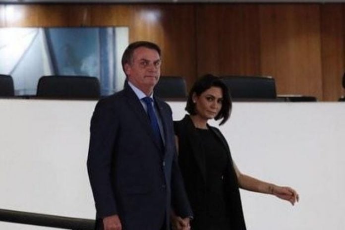 Michelle Bolsonaro e o presidente Jair Bolsonaro - Reprodução: Instagram