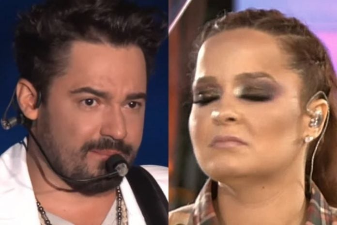 O cantor sertanejo Fernando Zor e Maiara - Reprodução: YouTube (Montagem e captura: Área VIP)