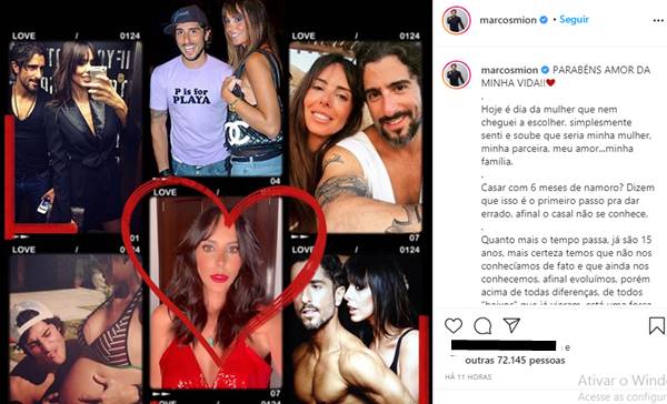 Marcos Mion emociona com homenagem de aniversário à esposa