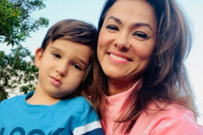 Suzana Alves e filho Benjamim foto reprodução Instagram