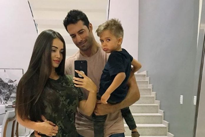 Aryane Steinkopf e Beto Malfacini e filho foto reprodução Instagram