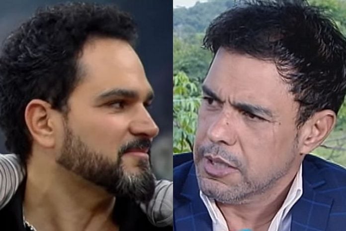 Luciano e Zezé di Camargo - Reprodução: TV Globo e Record (Montagem: Área VIP)