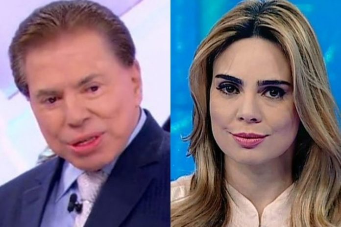 Silvio Santos, do SBT e Rachel Sheherazade - Reprodução: SBT (Montagem: Área VIP)