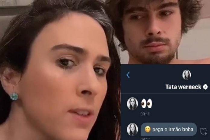 Tatá Werneck aconselha seguidora com 'crush' em Rafa Vitti: ''Pega o irmão boba'' - Foto: Reprodução/ Montagem Área VIP