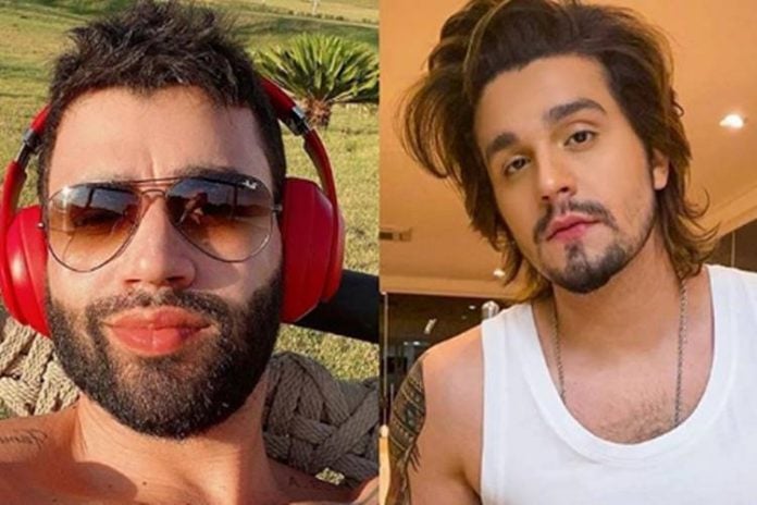 Logo após se aproximar de Wesley Safadão, Gusttavo Lima segue Luan Santana - Foto: Reprodução/Instagram/Montagem