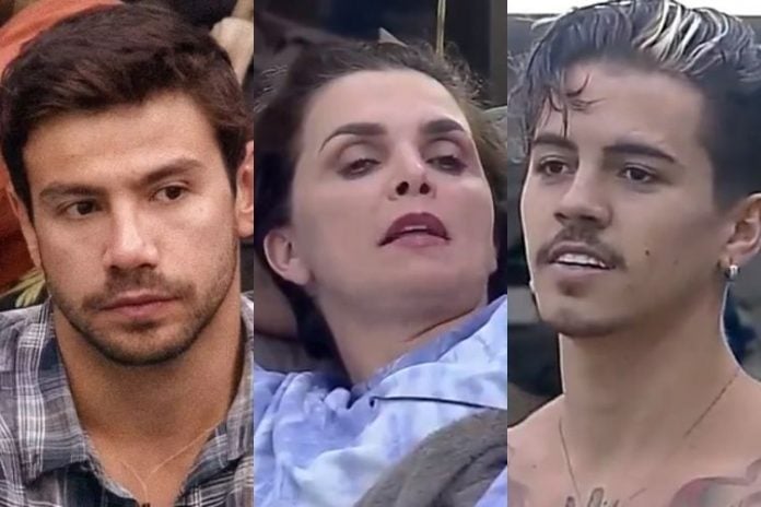 Mariano, Luiza Ambiel e Biel - Reprodução: PlayPlus (Montagem: Área VIP)