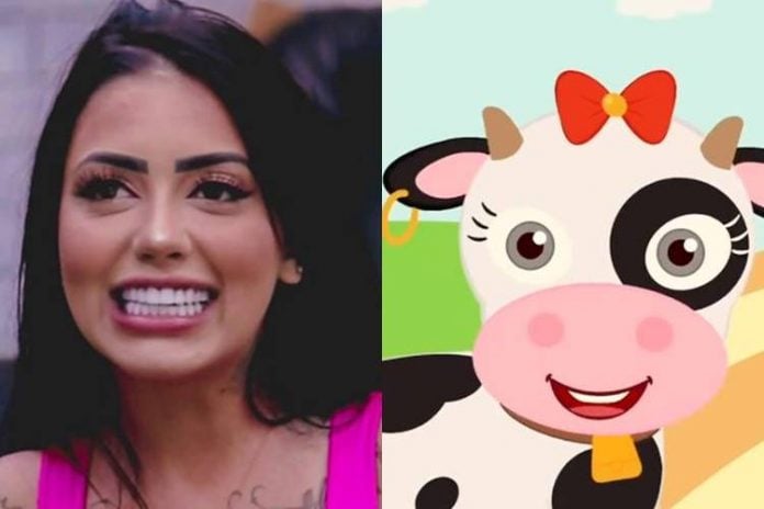 A Fazenda 12: Mirella havia previsto que seria chamada de ''vaca'' antes de entrar no reality, entenda - Foto: Reprodução/ Instagram @mirella/ Montagem Área VIP