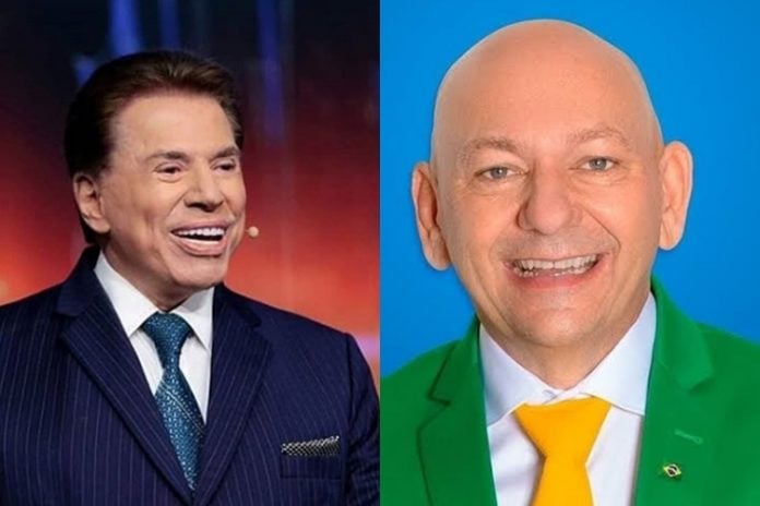 Silvio Santos e Luciano Hang foto Instagram e montagem Área Vip