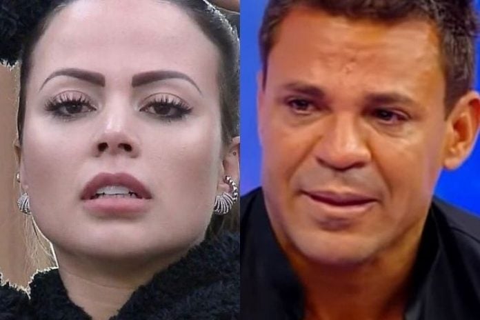 Victória Villarim e Eduardo Costa - Reprodução: TV Record (Montagem: Área VIP)