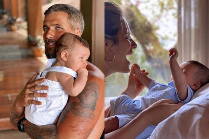 Bruno Gagliasso e Giovanna Ewbank celebram 4 meses de Zyan - Foto: Reprodução/Instagram/Montagem Área VIP