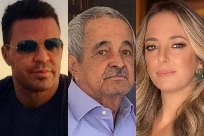 Eduardo Costa, Seu Francisco e Ticiane Pinheiro - Reprodução: Instagram (Montagem: Área VIP)