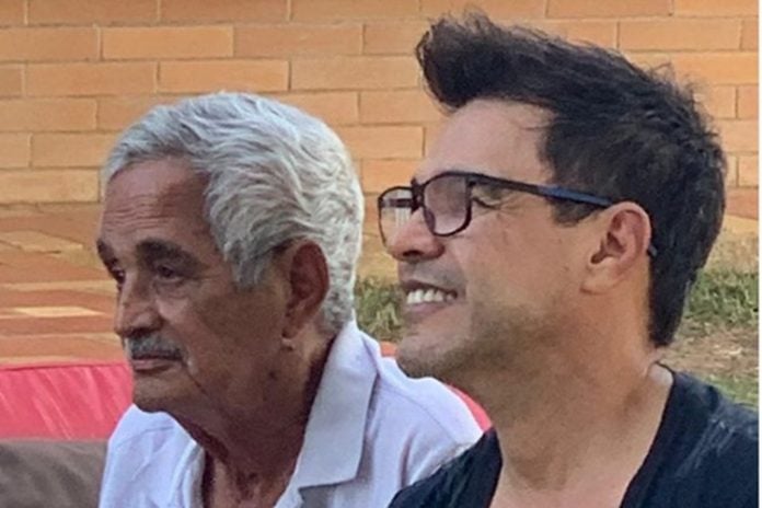 Francisco Camargo e seu filho Zezé Di Camargo foto reprodução Instagram